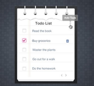 Ripped Todo List PSD