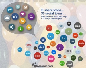 Set Of Social Media Smarties Icons