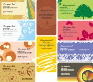 Set Of various Vector Card Background 02