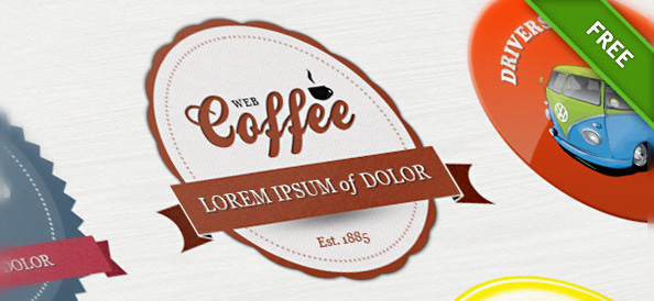 Set of Premium Quality Badges PSD