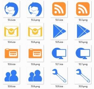 Simple Computer Application Icons