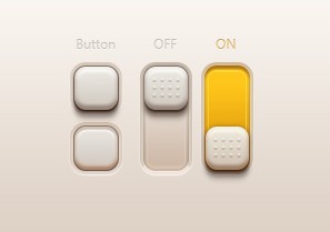 Stylish Buttons and Toggle Switches