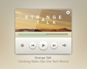 Stylish Music Player PSD