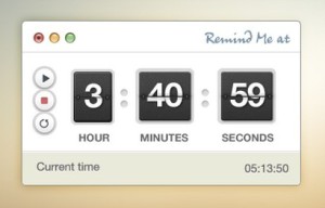 Timer and Stopwatch PSD Interface