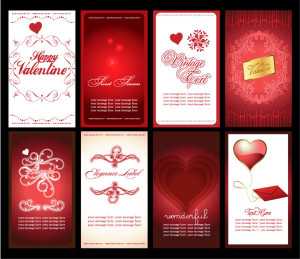 Valentine's Day Greeting Card Background Vector Material 03