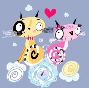 Valentine's Day Hand-Drawn Cartoon Vector Illustration 01