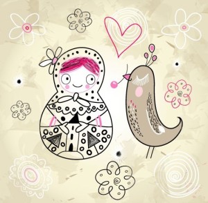 Valentine's Day Hand-Drawn Cartoon Vector Illustration 03