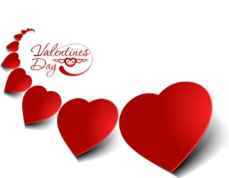Valentine's Day Paper-cut Design Vector 01