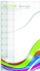 Vector Color Wave Background 01