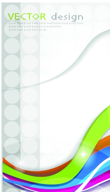 Vector Color Wave Background 01