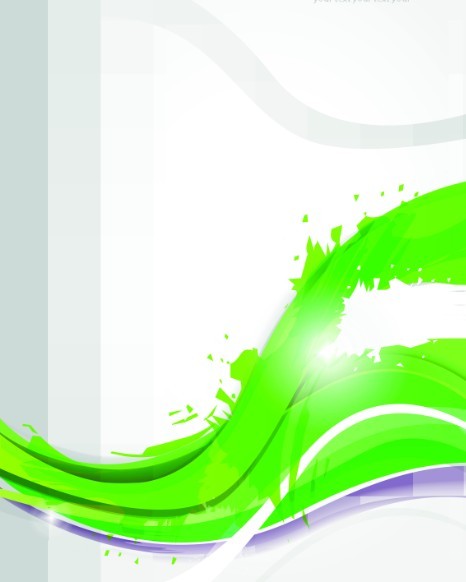 Vector Color Wave Background 02