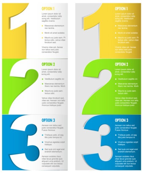 Vector Numbered List Design 03