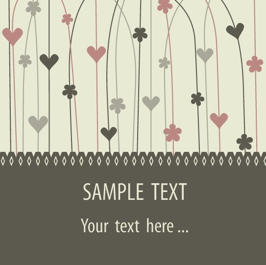 Vector Valentine's Day Greeting Card 02