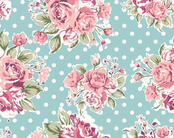 Vintage Watercolor Flowers Vector 01