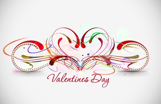 Warm Valentine's Day Greeting Card Vector 02