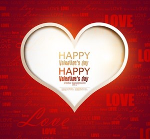 Warm Valentine's Day Greeting Card Vector 10