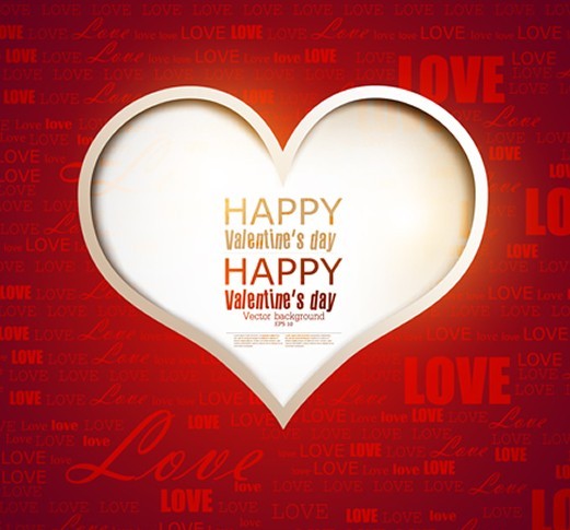 Warm Valentine's Day Greeting Card Vector 10