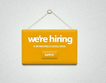 We’re Hiring Badge PSD