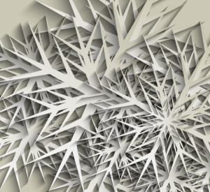 White Paper-cut Patterns Vector