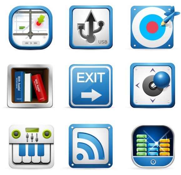 Clean APP Icons PSD