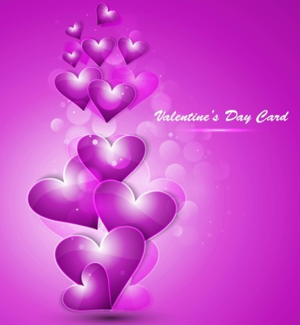 Fantastic Valentine's Day Card with Halo Background 02