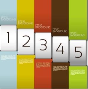 Number Template Banners Vector 02
