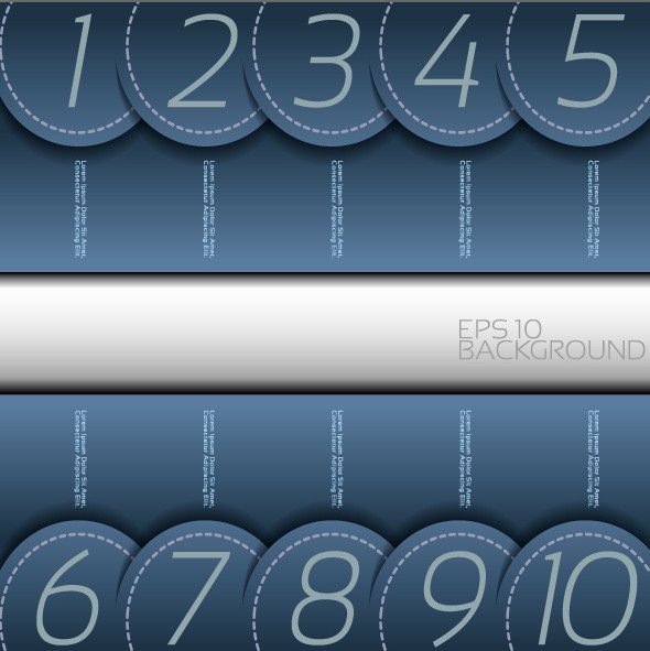 Free Number Template Banners Vector 04 - TitanUI