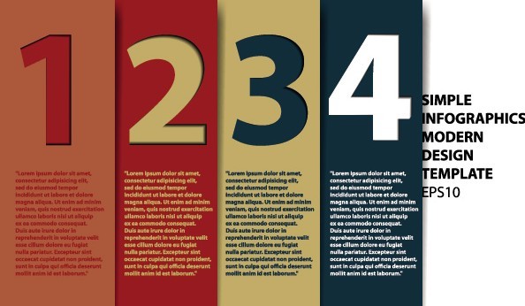 Number Template Banners Vector 05