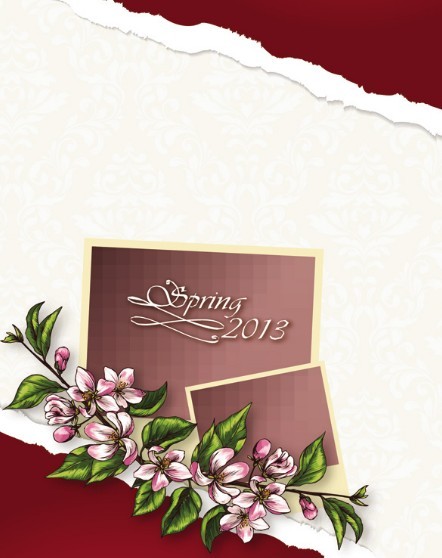 Spring 2013 Floral Background Vector 02