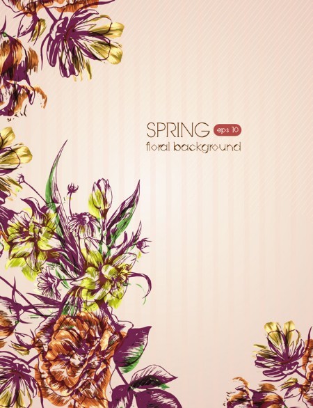 Spring 2013 Floral Background Vector 03