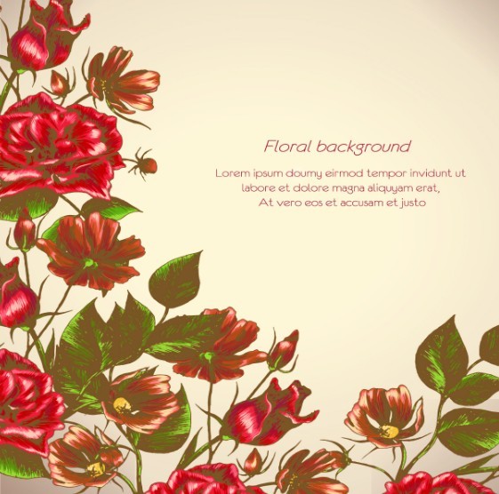 Spring 2013 Floral Background Vector 04