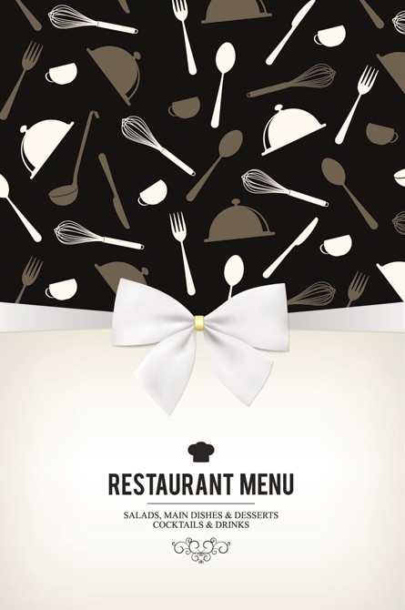 Stylish Restaurant Menu Vector 01