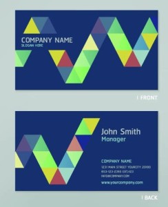 Blue Business Cards and Corporate identity Vector 02