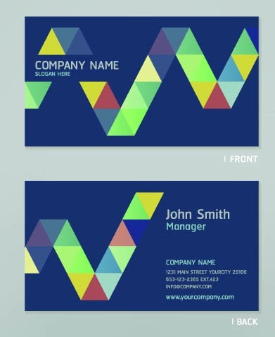 Blue Business Cards and Corporate identity Vector 02