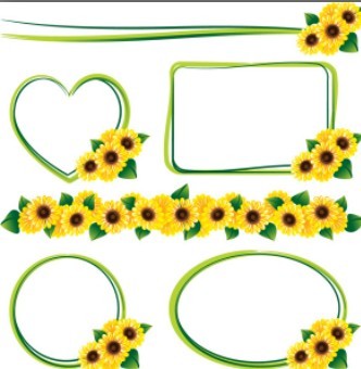 Hand Drawn Florals Border Vector 02
