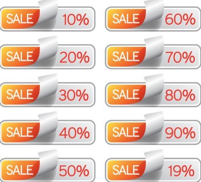Sales Discounts Vector Labels