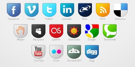 Social Media Badge Icons Pack
