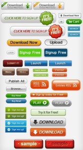 27 Stock Web Button for Web Design (PSD)