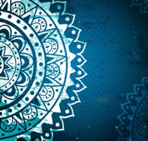 Elegant Blue Floral Patterns Background Vector 03