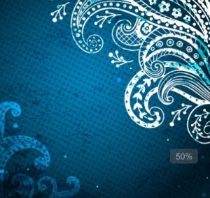 Elegant Blue Floral Patterns Background Vector 04