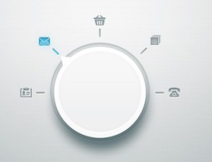 Light Knob Like Button PSD