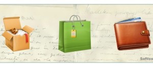 3D Box, Shopping Bag and Wallet Icons