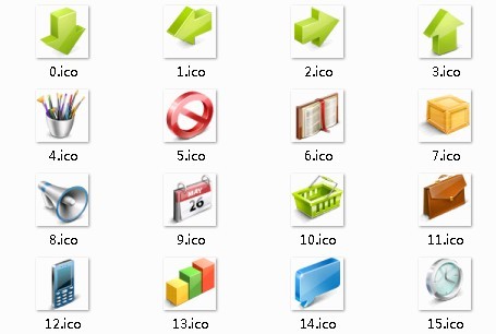 Clean and Small Web Application Icon Set