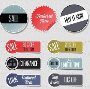 Ecommerce Sticker Template PSD