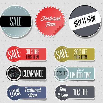 Ecommerce Sticker Template PSD