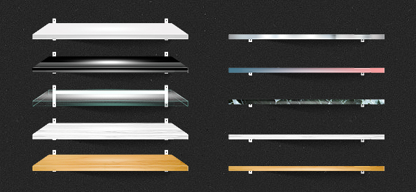 Shelf PSD Mockups