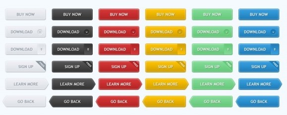 36 Web Button Collection (PSD)