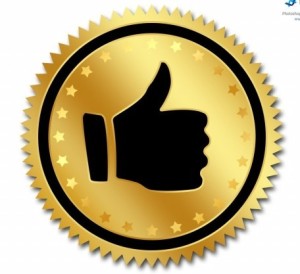 Gear-Shaped Quality Badge PSD