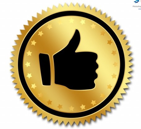 Gear-Shaped Quality Badge PSD