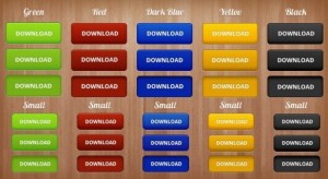 Set Of Clean Download Buttons PSD